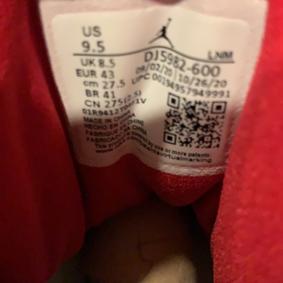 Nike Air Jordan Retro 13 Gym Red Flint US 9.5 New - Picture 12 of 12
